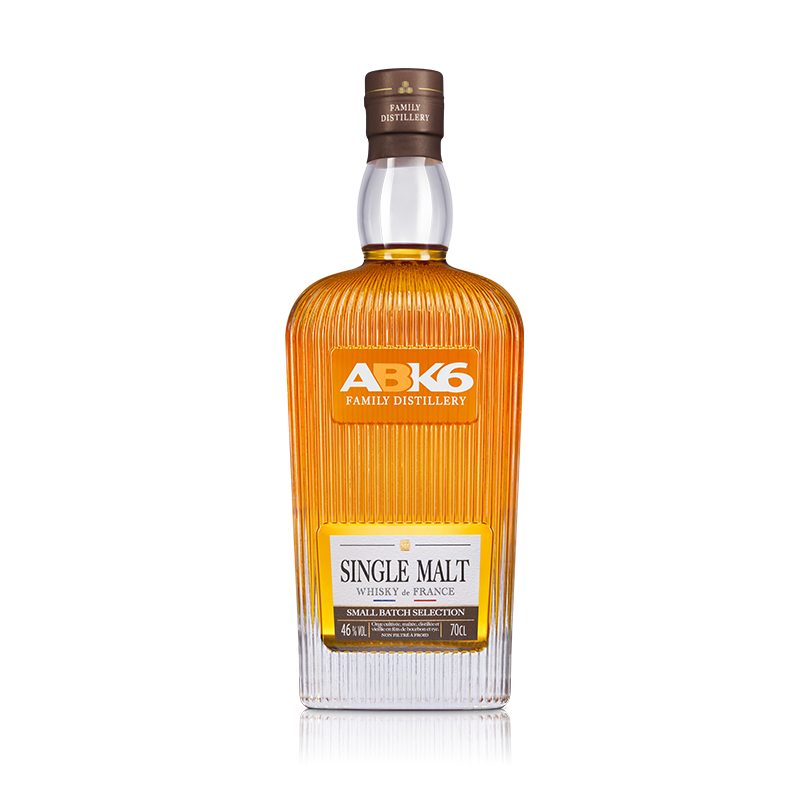 abk6 family distillery single malt whisky de france 46% small batch selection rye & bourbon casks