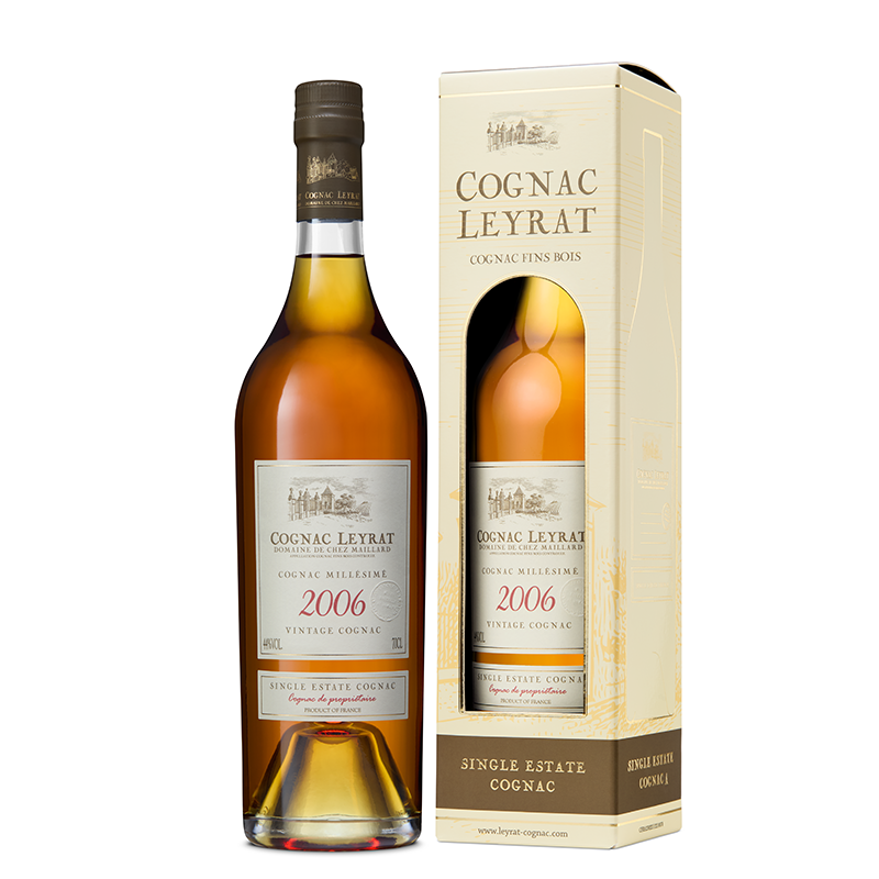 Leyrat-Cognac-2006-Millesime-étui